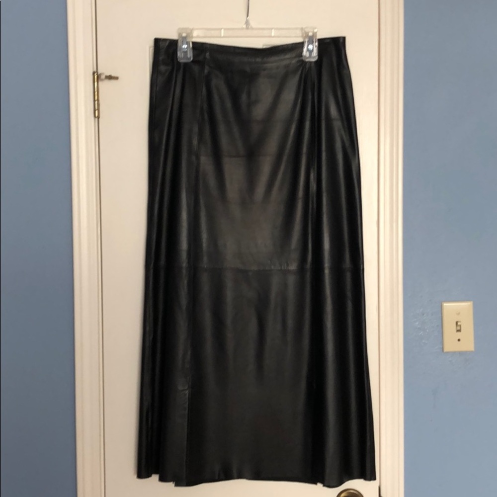 Black Leather Skirt